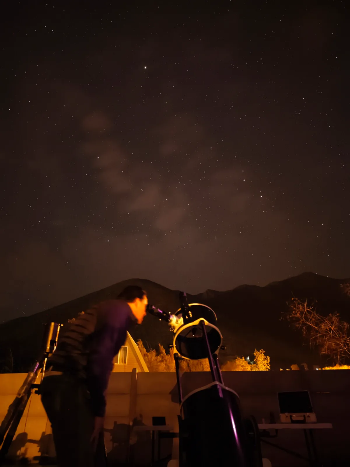 Observando Saturno con el Dobson 300p